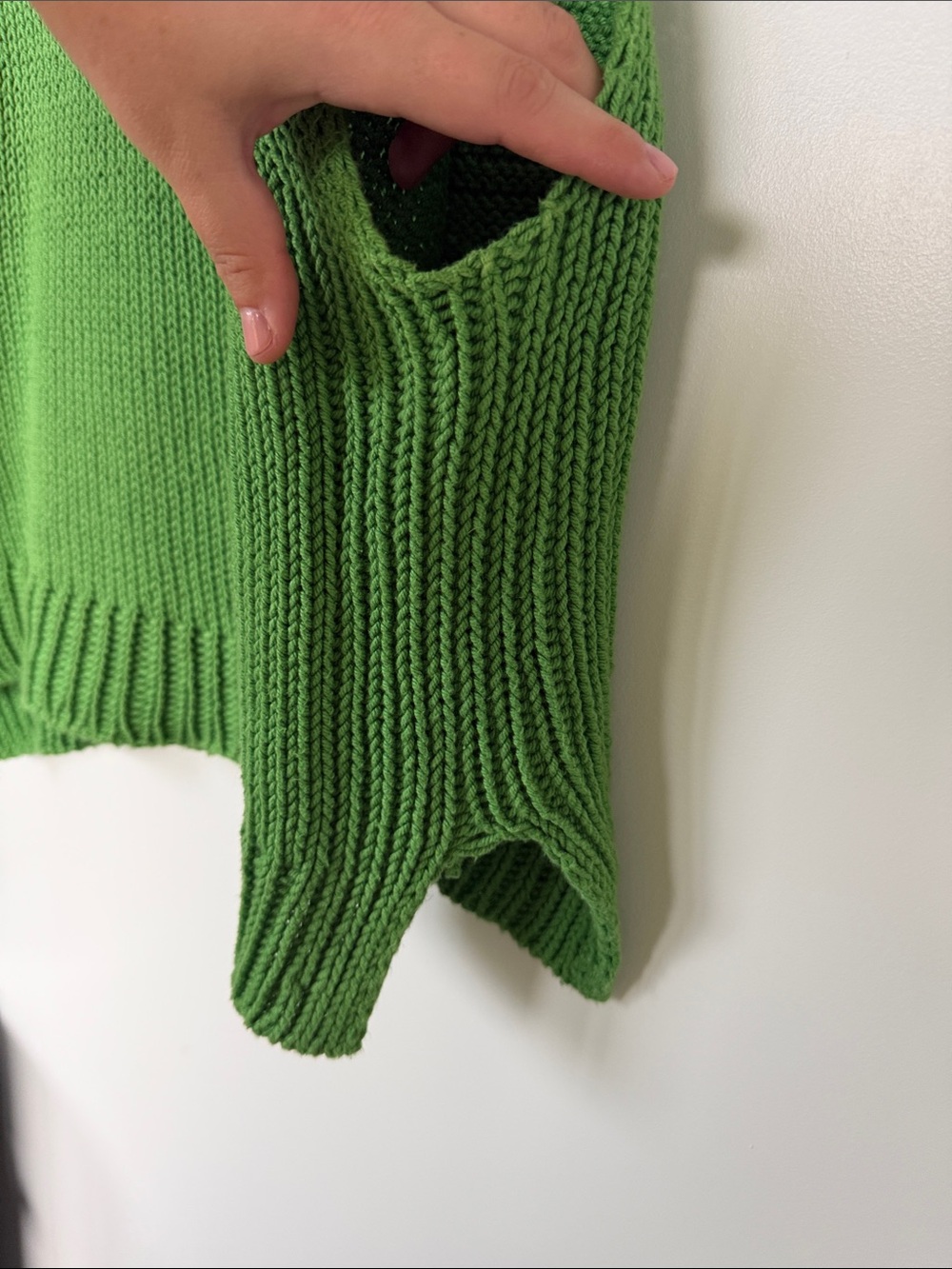 100% cotton Hand Knit Sleeveless Tank - Women's Knit Vest - Picture 2 of 6